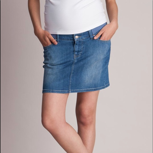 Maternity Denim skirt - Picture 2 of 5